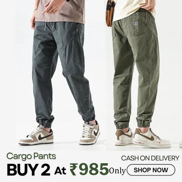 MEN SUMMER CARGO TROUSERS BUY 1 GET 1 OFFER !!