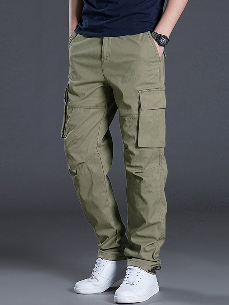 MEN SUMMER COTTON CARGO PANTS (PACK 2)