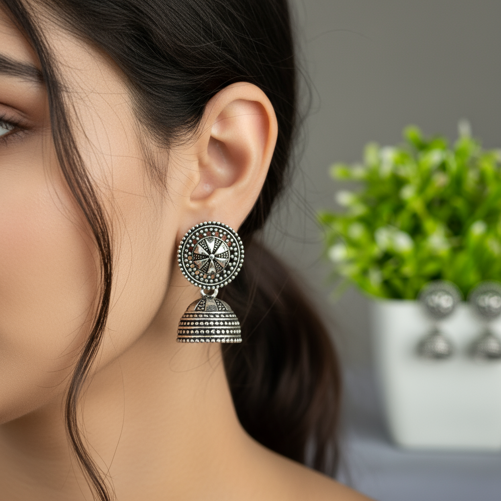 Set of 12 Random Earrings with Folding Jhumka Box